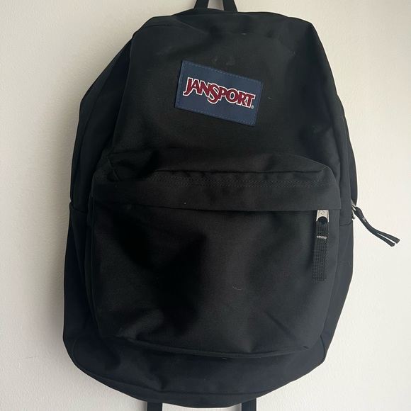 Jansport 2 pocket backpack BLK - Picture 1 of 7